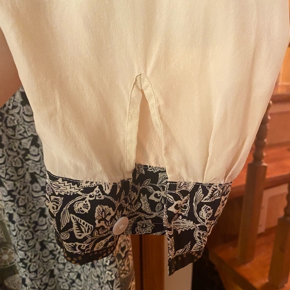 Koos of Course 100% Silk Buttons Down Vintage Blouse - Picture 5 of 6